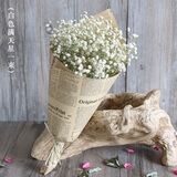 爱满（AIMAN） 鲜花真花天然满天星花束真花客厅家居装饰店面摆设小清新风花束 白色满天星 含报纸+丝带