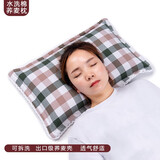 林夕一晨全荞麦壳枕头枕芯睡眠荞麦皮枕头水洗棉枕套颈椎颈枕头单只装家用 格调草木绿 大号45x65CM
