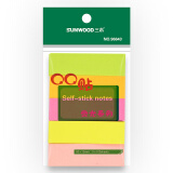 三木(SUNWOOD) 50×15mm荧光指示标签/便利贴/便签纸/便签本/百事贴 96643