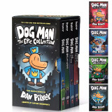 学乐神探狗狗套装1-4 英文原版 正版 儿童漫画书 幽默英语漫画彩页 Dog Man （7-12岁）