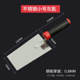科麦鑫抹子抹泥刀带齿抹灰刀不锈钢刮刀泥瓦工批刀泥板刮灰刀铺瓷砖工具 不锈钢小号灰匙