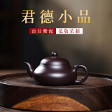 颐壶春 名师紫砂壶 全手工精品功夫茶具小品泡茶壶 原矿百目老紫泥 君德壶 老艺人范敬荣制 好工好料 约130ml