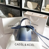 CAEISL & KCIELC&K2025新款女包女友生日礼物高级感渐变蓝手提斜挎水桶包女 渐变蓝 专柜高档品质
