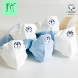 禾句（HEJU）袜子女可爱短袜夏季薄款ins潮棉浅口韩国日系白色少女卡通船袜   蓝色5双 均码（适合34-39码脚）