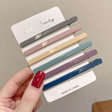 QUEENS JEWELRY一字夹头饰发夹女侧边刘海前额发卡后脑勺儿童夹子碎发高级感卡子