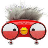 OTIC WooHoo鸡 无线便携式蓝牙音箱可爱复古迷你小音响创意双声道低音炮大音量家用户外免提通话 罗宾-红 蓝牙娱乐版