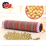 亓元黄豆颈椎枕头糖果荞麦 圆柱枕头荞麦皮圆枕 紫色(黄豆)小花颈枕