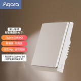 Aqara绿米联创墙壁开关E1 遥控开关苹果智能灯控已接入米家 单火线单键版-白色