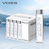 芙丝（VOSS）饮用天然矿泉水 375ml*20瓶(玻璃瓶) 含锶低钠弱碱 高端佐餐