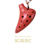 TNG台湾TNG陶笛  紫砂 演奏级 十二孔 中音C调陶笛 12孔AC陶笛 迷你SC高音C