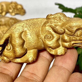 仙知古作金丝楠木手工木雕瑞兽貔貅手把件男随身把玩件摆件-红木工艺品
