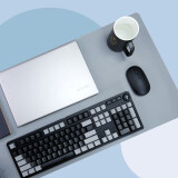 联想联想（Lenovo） 联想大双料防水鼠标垫办公桌垫笔记本电脑垫游戏键盘写字台垫 朗姆灰