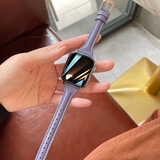 X2025新款iwatch智能手表女士款蓝牙接打电话消息提醒支付测血压心率血氧睡眠监测情侣计步运动手表 香芋紫色【通话、离线支付、多运动模式、NFC】