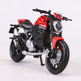 美驰图1:18 摩托车 模型 机车川崎h2r模型 玩具 仿真 跑车男生礼物 新款杜卡迪monster