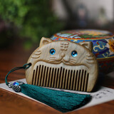 优益贝 宝宝周岁抓周仪式敲锣道具用品启智慧铜锣净手盆过聪门红绳封酒 抓周礼周岁礼仪式梳头檀木梳