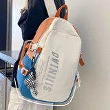 奇中（QiZhong）原创书包男生大学生旅行休闲双肩包日韩高中生初中学生女电脑背包