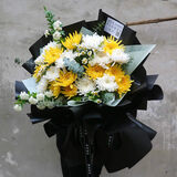 钰尚清明节菊花花束扫墓祭奠祭祀悼念鲜花速递同城北京上海广州配送店 款14(19朵混搭菊花)G