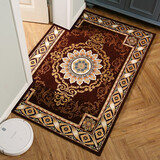 七七家入户门地垫门口脚垫客厅玄关卧室门脚垫吸水防滑垫红色地毯可定制 871-咖色 160*230cm长方形