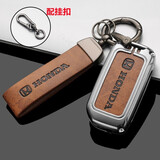 创勋（CHUANGXUN）适用本田钥匙套crv思域十代雅阁包皓影扣XRV型格英诗派冠道奥德赛 本田折叠款【月光银】+棕色扣带 .