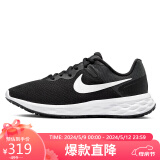 耐克NIKE送礼女跑步鞋REVOLUTION6运动鞋DC3729-003黑35.5