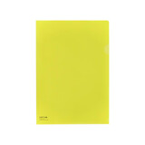 LIHIT LAB.日本LIHIT LAB.喜利A4彩色L型单片夹简历文件保护套文件袋档案资料整理夹插页夹 黄色
