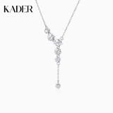 卡蒂罗（KADER）绚丽之星925银项链女首饰吊坠锁骨链礼物送女友 绚丽之星项链【可代写贺卡】