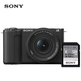 索尼（SONY）ZV-E10 II APS-C画幅微单相机 创意外观滤镜 黑色16-50mm标准镜头套装+E128A存储卡