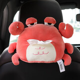 艾布与棉花车载纸巾盒扶手箱抽纸盒挂式可爱车用纸巾袋创意卡通遮阳板纸抽盒 趣味螃蟹