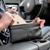 TLAND 男士手包 男真皮大容量夹包 男式款手抓包多功能钱包 休闲商务男包软头层牛皮手拿包男 经典黑-小号