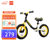 荟智（whiz bebe）儿童滑行车 平衡车 滑步车 竞速款 充气胎  儿童学步无脚踏滑行车HP1208-M105黄色