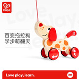 Hape拖拉玩具 木质学步手拉牵绳玩具会摇摆卡通动物字母 儿童节礼物 拖拉狗 1-3Y