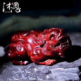 沐恩印度小叶紫檀手把件小摆件高油密老料雕刻 大貔貅约70*35*30mm