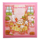 NCL仲林儿童成长相册薄40页/卡通DIY自制覆膜粘贴式相册本/家庭影集照片书 兔子一家 243D