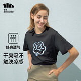 蕉下（beneunder）短袖t恤女情侣装夏季女吸湿排汗棉质亲肤才绘圆领 花朵拉-治愈L