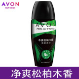 雅芳爽身香体露40ML男女士止走珠滚珠山茶小黑裙腋下汗味使用带香水味 净爽松柏（木香男士款) 40mL