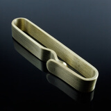 手工不锈钢钥匙扣老式穿腰带穿皮带运动裤腰挂件男锁匙扣怀旧 金辉腾 黄铜经典款