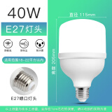 精忠报国led灯泡家用节能灯室内照明灯工厂大功率螺口E27灯泡100W 40W-E27螺口-1只装