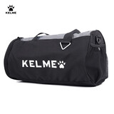 KELME/卡尔美运动桶包健身包圆筒斜跨包训练拎包旅行背包 黑灰（长41*宽23高23CM） 均码