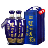泸州老窖头曲 蓝花瓷  浓香型 高度白酒 固态发酵纯粮食口粮酒 52度 1000mL 2瓶