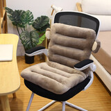 邂逅的青春办公室久坐椅垫连体坐垫靠背一体办公椅子垫学生座椅凳子屁股垫厚 棕色猴子 小号80*40cm