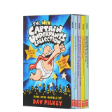 学乐 内裤超人1-5套装 英文原版进口 儿童漫画桥梁书 The New Captain Underpants Collection (Books 1-5) （7-12岁）