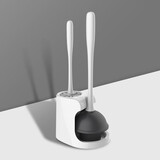 世家马桶清洁刷套装卫浴疏通器厕所皮搋子下水道疏通带底座 马桶清洁刷套装