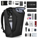 马可·莱登背包男士17.3英寸笔记本电脑包商务双肩包学生书包MR9031精英黑