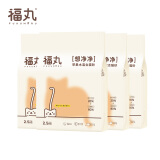 福丸苹果木豆腐混合猫砂 原生苹果木强包裹吸附无刺激 整箱2.5kg*4包 