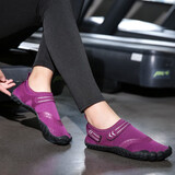 克卜勒夏季新款瑜伽室内健身女减震跑步机女士专用鞋跳绳深蹲情侣训练鞋 五指跑步鞋 普拉提赤足 紫色 37