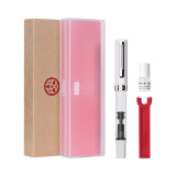 三文堂（TWSBI） ECO钢笔活塞上墨式钢笔系列学生成人练字书法透明示范钢笔男女孩大容量免费刻字送礼官方正品 白色 EF尖