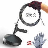 平安大通马桶疏通器卫生间下水管道厕所菜池地漏工具堵塞非神器高压一炮通 5米易过弯手摇疏通器1个（黑色/蓝色随机发货）