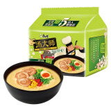 康师傅方便面 汤大师 日式叉烧豚骨面五连包110g*5 泡面袋装速食 早餐