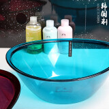 家の物语（KATEI STORY）韩国进口透明加厚ABS 洗脸盆面盆洗手盆蓝色