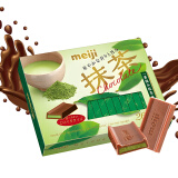 明治钢琴抹茶巧克力盒装26片120g(代可可脂) 日本进口母情节生日礼物